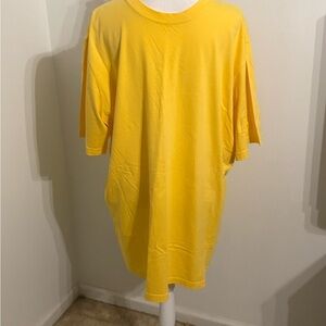Lands' End Men's Short Sleeve T-Shirt in Bright Yellow